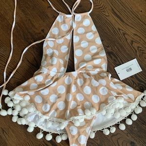 Polka dot swim suit